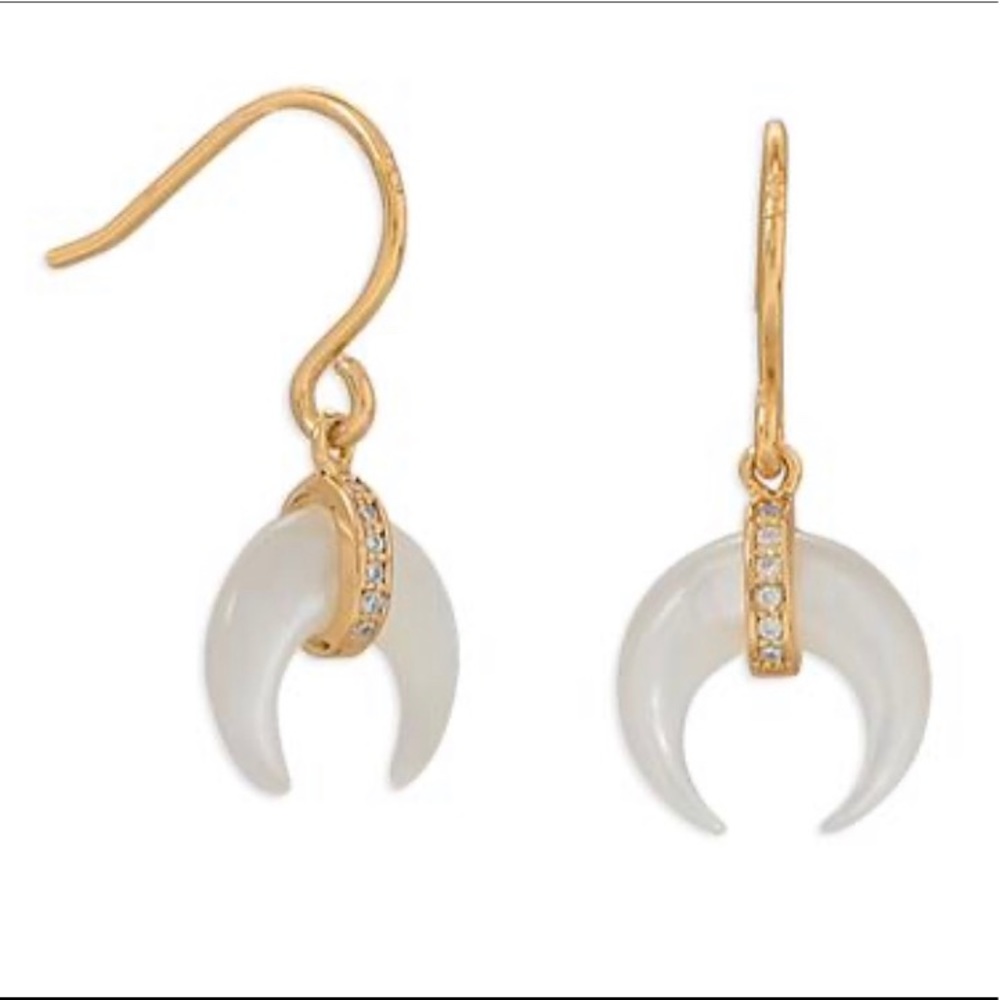 Mother of Pearl Gold Plated Earrings